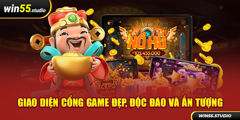 Giao diện cổng game đẹp, độc đáo và ấn tượng