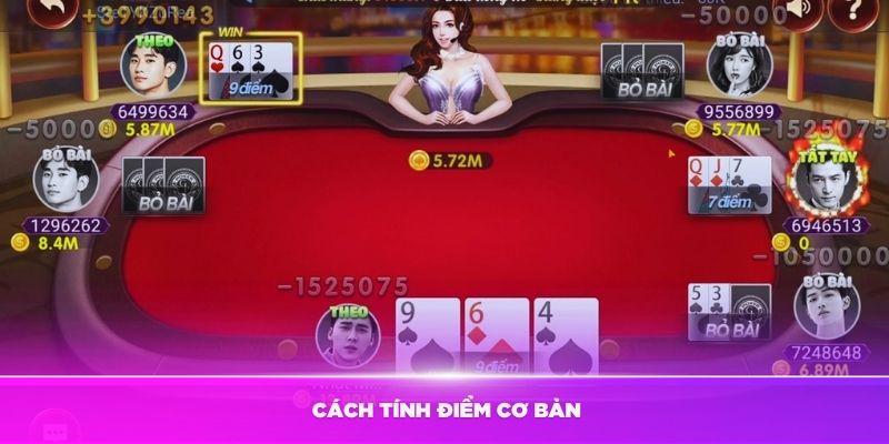 Cách tính điểm cơ bản khi chơi game bài liêng